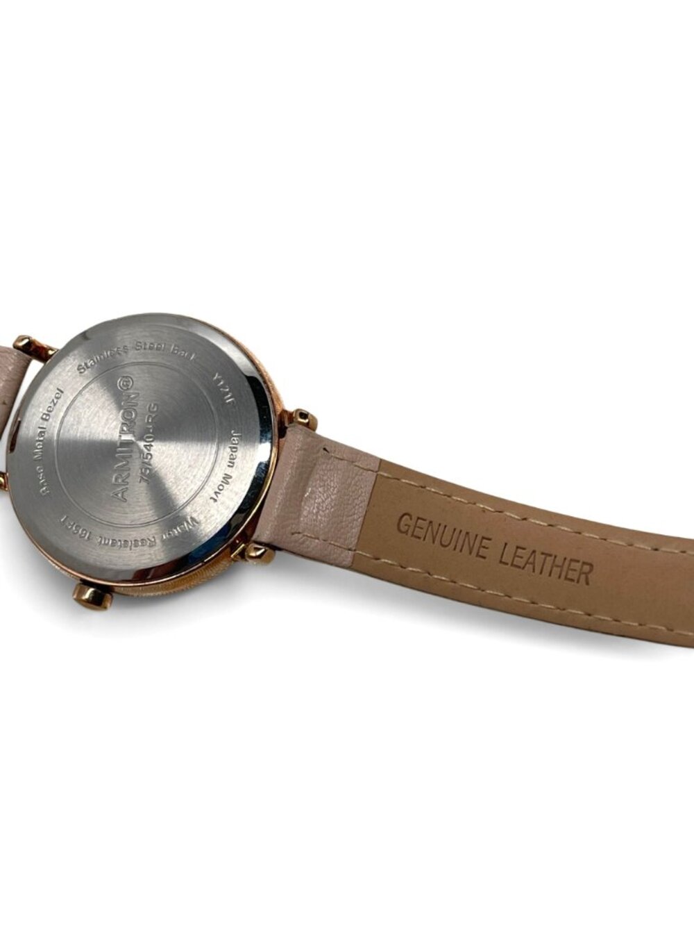 Armitron Womens Rose Gold Watch With Leather Strap Mother of Pearl Dial - Picture 6 of 7